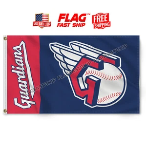Cleveland Guardians Flag 3x5 Man Cave Banner Indians Baseball FREE Shipping - Picture 1 of 9