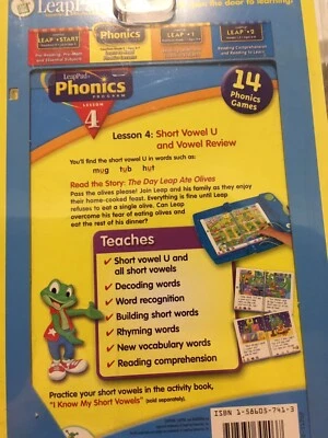 LeapFrog Leap Pad Phonics Program Session 4 The Day Leap Ate Olives New Sealed  - Image 1 of 3