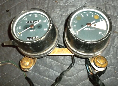 HONDA CB350K CB350 K TWIN 1971 CB350 CUADRO DE INSTRUMENTOS MEDIDORES VELOCÍMETRO Foto 1 de 4