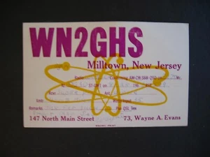 Vintage Postkarte Amateurfunker Milltown N.J. - Bild 1 von 2