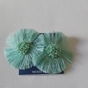 Pendientes circulares verdes audaces Sensitive Ears 2" nuevos sin etiquetas - Imagen 1 de 1