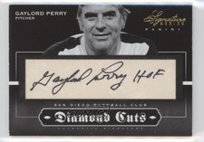2012 Panini Signature Series Diamond Cuts Cut /25 Gaylord Perry #29 Auto HOF