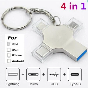Nuovo Photo Stick 256GB Easy One Click Photo Video Backup per iPhone Android 4in1 - Foto 1 di 23