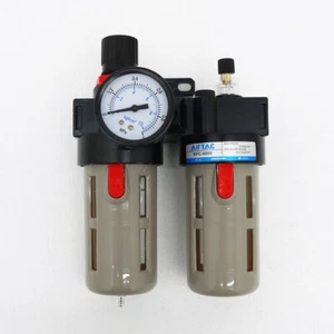 1/2 in AC FR FR&L Air Line Piggyback Filter Combo Air System Accessory Regulator - Picture 1 of 10