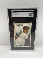 1951 Bowman #198 Monte Irvin Rookie SGC 4 HOF New York Giants Well Centered