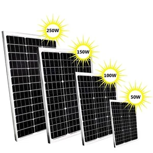 PANNELLO SOLARE PER FOTOVOLTAICO DA 50W 100W 150W 250W 320W MONOCRISTALLINO - Foto 1 di 10