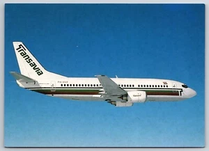 Postcard Transavia Boeing 737-3K2 airplane airline travel transportation #960 - Picture 1 of 2