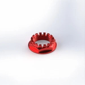 Dado perno ruota posteriore rosso M33x1.5 per Ducati - Foto 1 di 1