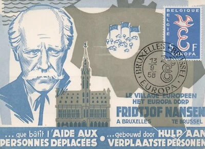 Belgium First Day Cover for Europa with Fridtjof Nasen 13th September 1958 - Image 1 of 2