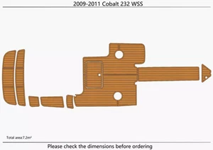 2009-2011 Cobalt 232 WSS Cockpit Swim platform 1/4"6mm EVA foam faux floor - Picture 1 of 19
