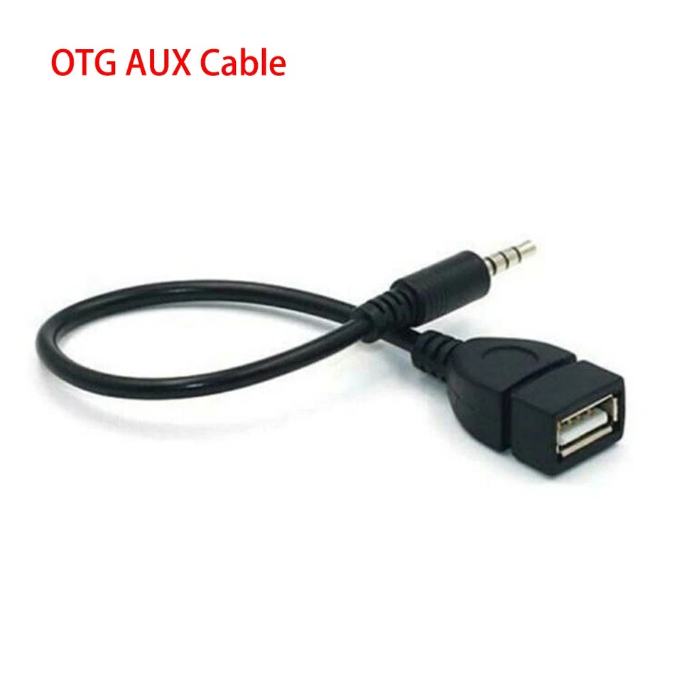 Jack AUX Audio 3.5mm a USB 2.0 MU Hembra Cable Convertidor para Coche Mp3 U Disco Lote Foto 1 de 4