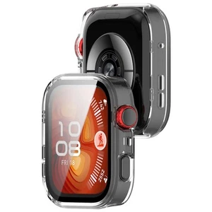 Etui ochronne ze szkłem do Huawei Watch Fit 4 Pro Bizon Case Cover Przezroczyste - Zdjęcie 1 z 8