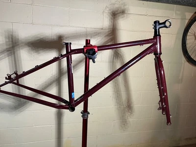 Cuadro y horquilla Surly Wednesday Fatbike 2016 (tamaño: mediano) color: granate Foto 1 de 4