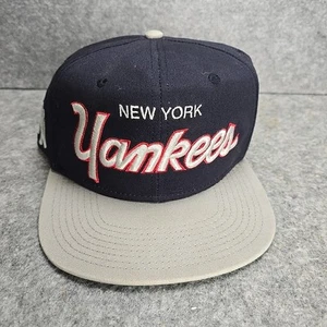 Vintage New York Yankees Hat Cap Snapback Script Sports Specialties MLB NWT - Picture 1 of 8