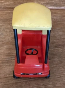 Vintage Little Tikes Red Yellow Cozy Coupe Car Dollhouse - Picture 1 of 7