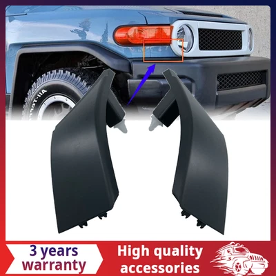 2PCS For Toyota FJ Cruiser Front Bumper Grille Headlight Lower Filler Trim New - Imagem 1 de 4