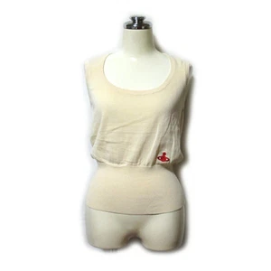 Suéter Vivienne Westwood 2 One Orb Algodón Tejido Corte y Coser Sin Mangas - Imagen 1 de 6