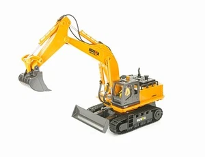 Huina 1531 RC Excavator Digger w/Metal Bucket, Lights, Sound 1:16 Scale - Picture 1 of 12