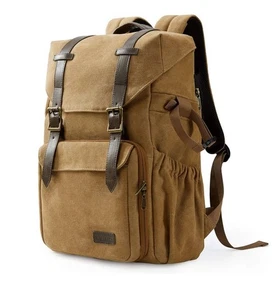 BAGSMART Waterproof Camera Backpack for SLR/DSLR Camera & 15" Laptop Khaki - Picture 1 of 6