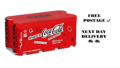 Coca-Cola Zero Sugar 8 x 330 ml - Image 1 of 2