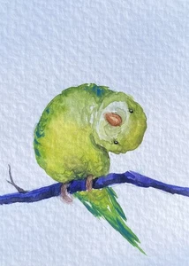 ACEO Original Mixed Media Painting Art - Picture 1 of 1