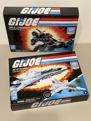 G.I.Joe Cobra Ninja Commando 4x4 + G.I.Joe Skystriker Construction Sets Bundle - Image 1 of 2