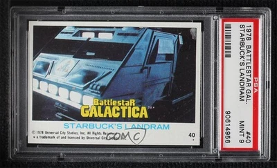 1978 Topps Battlestar Galactica Starbuck's Landram #40 PSA 9 MINT 0ts2 - Image 1 of 3