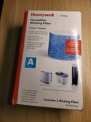 **Caja dañada** Honeywell HAC504 Humidificador Absorbente Filtro de repuesto A Azul Foto 1 de 3