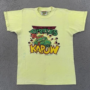 Vintage Teenage Mutant Ninja Turtles Shirt Adult Small Short Sleeve 90s Cartoon - Picture 1 of 10