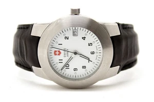 Orologio Victorinox Swiss Army PEAK 24966 quadrante bianco data uomo 38mm BISOGNA batteria - Foto 1 di 5
