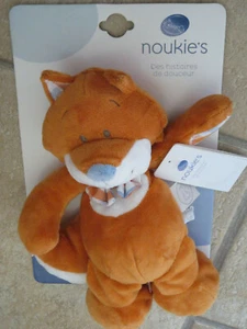 Doudou Peluche NOUKIE'S noukies renard rox  25 CM  beige orange neuf - Picture 1 of 1