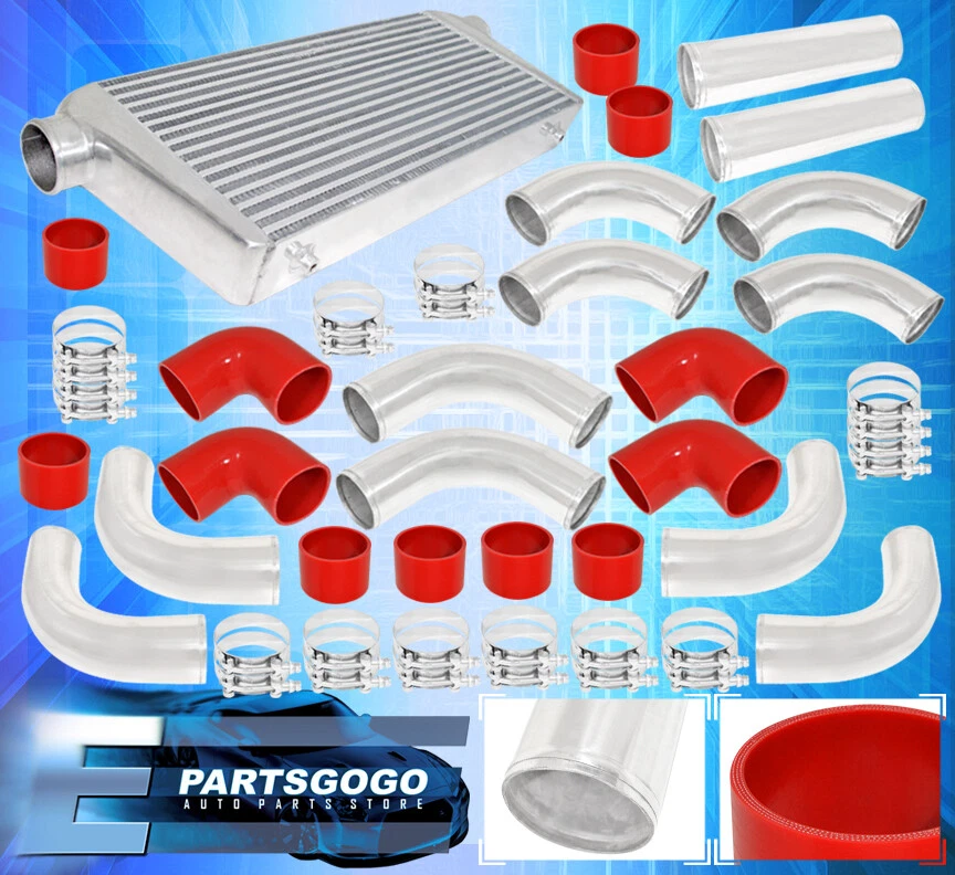 31" X 11.5 "X 3"Aluminum Intercooler + 3.0" Diy Custom Piping Kit+Coupler - Image 1 of 1