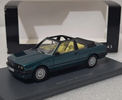 BMW 3-Series 3er E30 325i Baur 1986 Dark Green 1:43 Neo NEO43291 EXTREMELY RARE! - Image 1 of 4