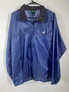 EMS Eastern Mountain Sports Large Coat Jacket Windbreaker Pockets Blue - Picture 1 of 8