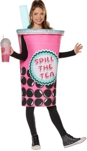 Bubble Tea Child’s Costume One Size Fits Most-Spirit Halloween New In Package - Picture 1 of 2