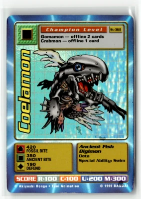 Digimon Digi Battle - Coelamon St-36S - FOIL - Series 1 Starter - Image 1 of 2