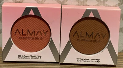 🍒 Almay Healthy Hue Face Blush, So Peachy 200 + Nearly Nude‼️Set Of 2 - Image 1 of 4