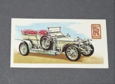 1968 BROOKE BOND CARD HISTORY CAR #10 ROLLS ROYCE SILVER GHOST 1907 40/50HPGB