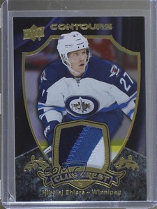 2015-16 Upper Deck Contours Club Crest Jersey /75 Nikolaj Ehlers Rookie Patch RC