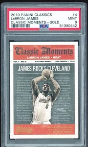 2010-11 Classics Classic Moments GOLD /100 #4 LeBron James PSA 9 Mint - Bild 1 von 2