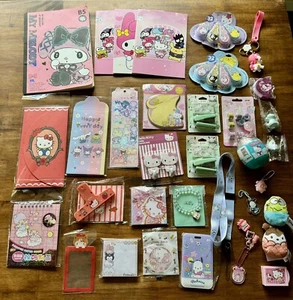 Sanrio Hello Kitty Pochacco Stationary School Notepad Charm Stickers Mixed Lot - Picture 1 of 10