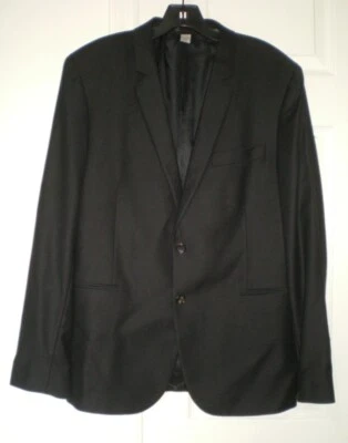 PAUL SMITH Black Wool 2 Button Fitted Vented Jacket Blazer Sport Coat 52/42 S - Image 1 of 4