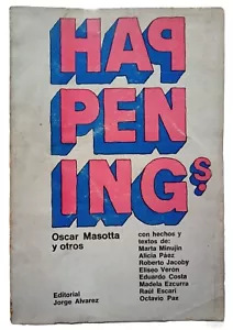 Masotta, Oscar - Happenings - Eliseo Verón - Roberto Jacoby - 1° Edición- (1967) - Imagen 1 de 3