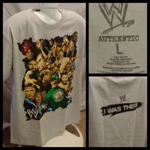 Mens WWE Authentic "I WAS THERE" Gray Tee T-Shirt Size Large - Picture 1 of 9