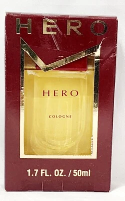 Prince Matchabelli HERO 古龙水溅复古原装男式 1.7 盎司/50 毫升全新罕见 — 第 1/4 张图片