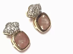 9ct Gold Diamond Earrings Post Stud Gift Boxed - Picture 1 of 6