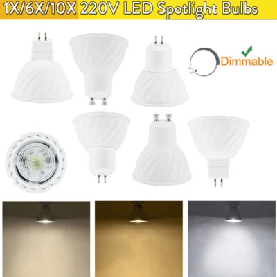 1X 10X Led Spotlights Gu10 Gu5.3 Mr16 7W Dimmable Lamp Ac For Home Decoration - Image 1 of 4