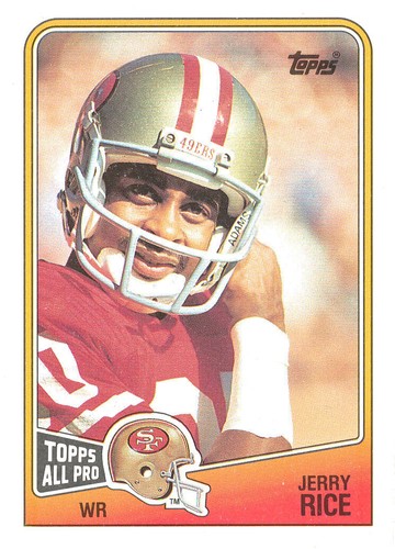 1988 TOPPS Jerry Rice 49ERS MVSU Delta-Devils HOF | eBay