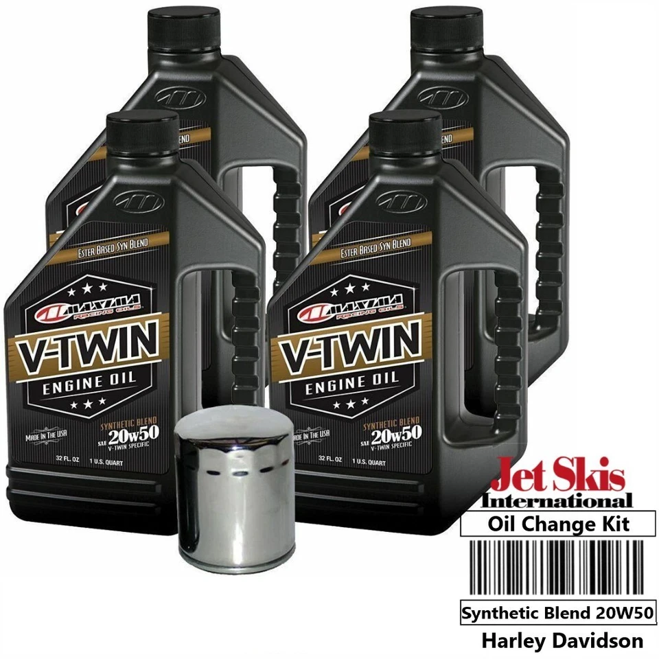 Harley Davidson Dyna Bad Boy V-Twin Mezcla Sintética Motor Cambio Aceite Kit Filtro Foto 1 de 2