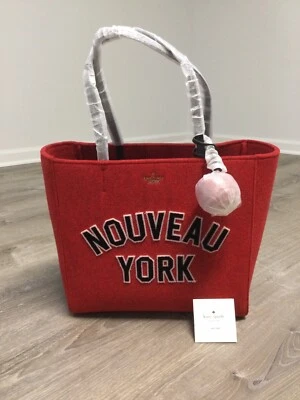 NWT Kate Spade Nouveau York Hallie Red Tote Bag Shoulder Bag Handbag - Image 1 of 4